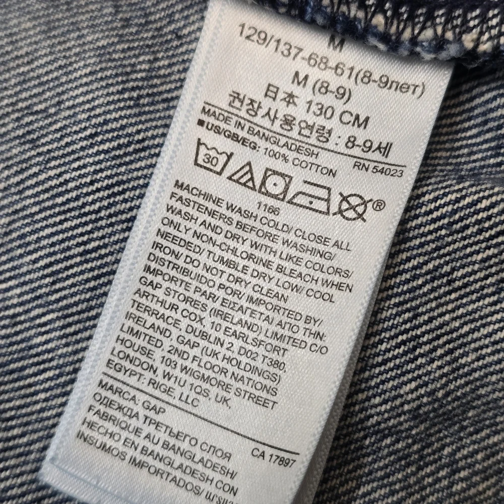 Kid's GAP Classic Blue Jean Jacket for Kids Sz M